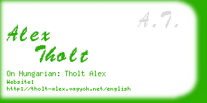 alex tholt business card